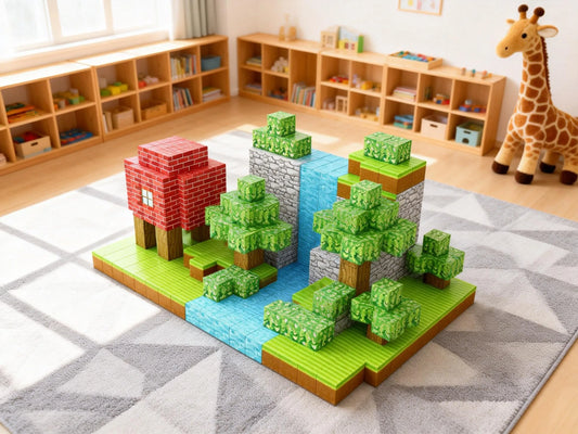 Montessori Magnetic Blocks: Forest Set montessori