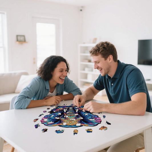 Elephant Wooden Puzzle & Money Bank | Montessori Educational Gift montessori