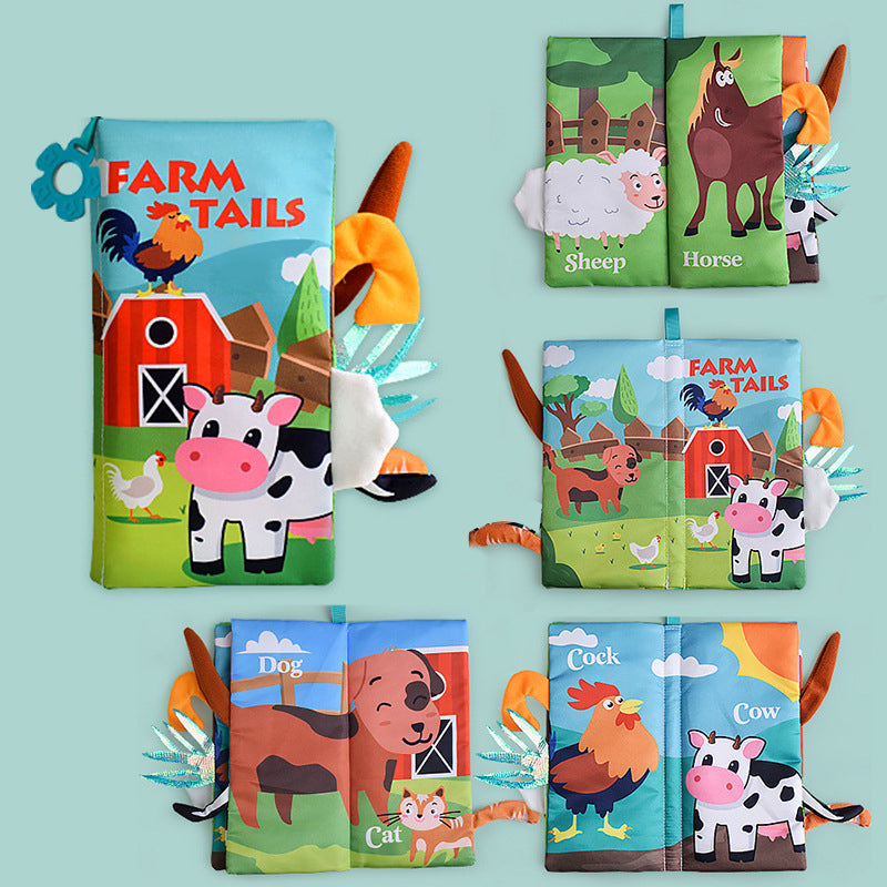 Montessori Sensory Book : Animal Tails montessori