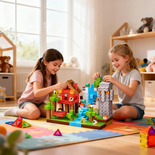 Montessori Magnetic Blocks: Jungle Builders montessori