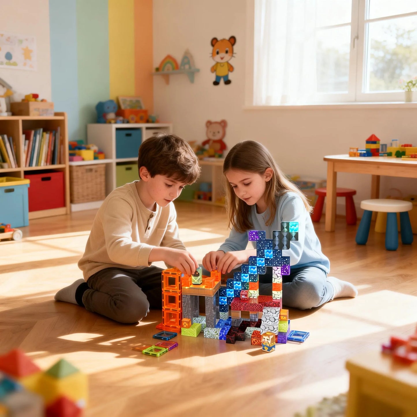 Montessori Magnetic Blocks:Sword and Sorcery montessori