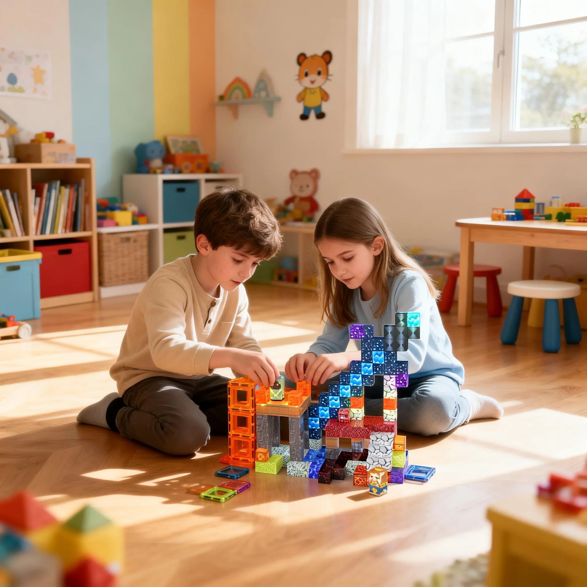 Montessori Magnetic Blocks:Sword and Sorcery montessori