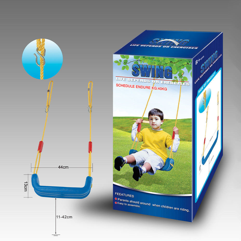 2-in-1 kids swing and basketball hoop set for backyard, sturdy metal frame with comfortable swing seat