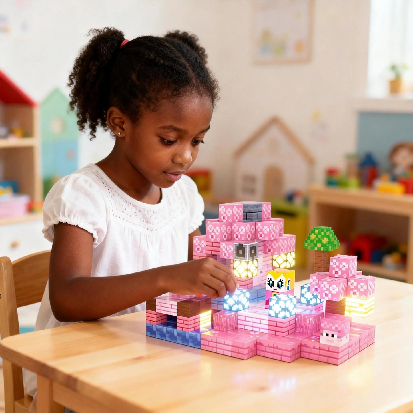Montessori Magnetic Blocks:Sakura Princess montessori