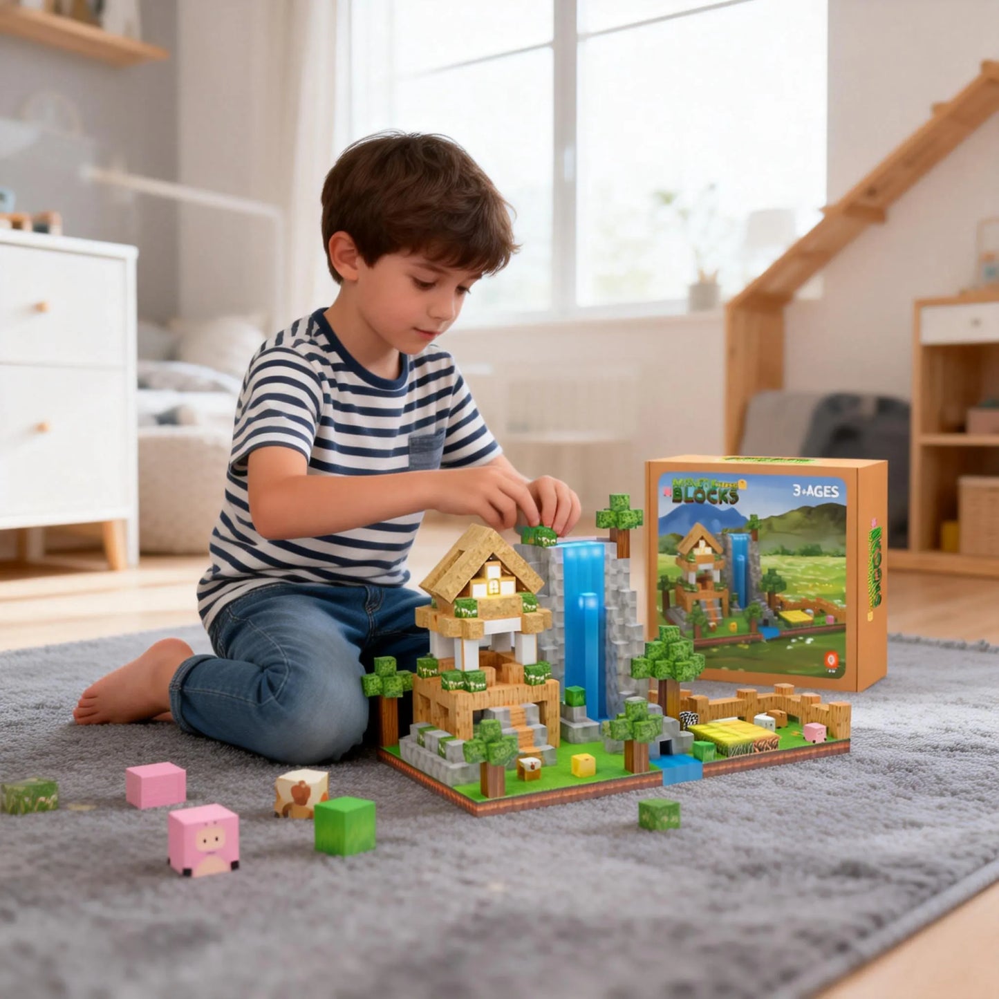 Montessori Magnetic Blocks:Animals and Farm montessori