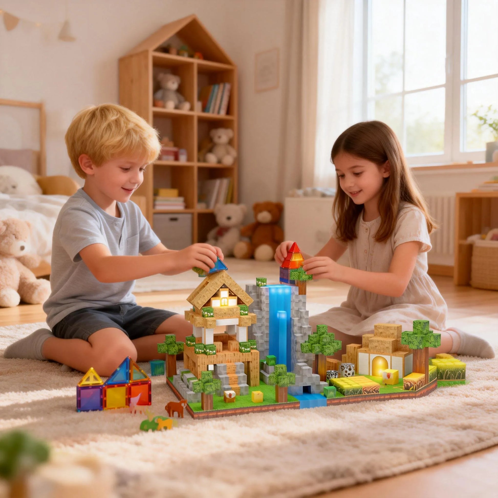 Montessori Magnetic Blocks:Animals and Farm montessori