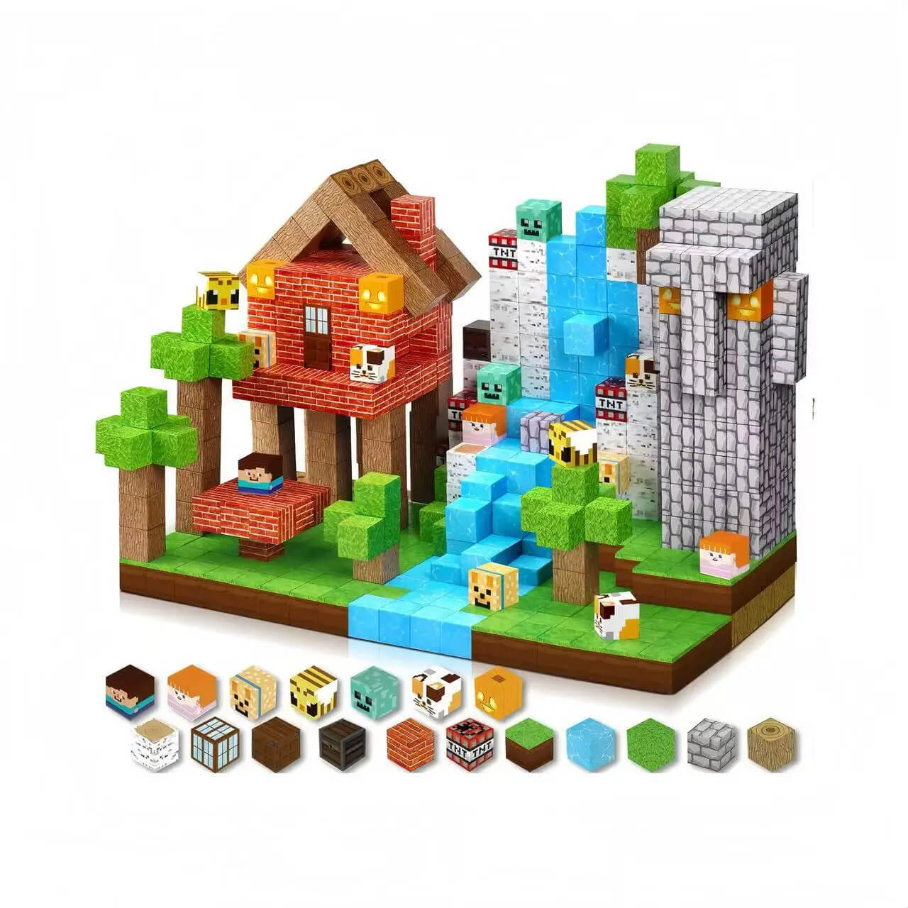 Montessori Magnetic Blocks: Jungle Builders montessori