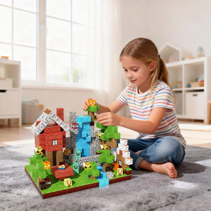 Montessori Magnetic Blocks: Home and Forest montessori