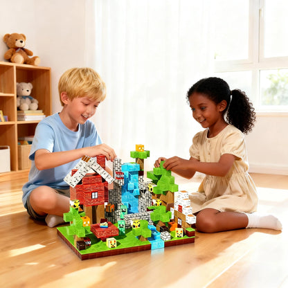 Montessori Magnetic Blocks: Home and Forest montessori