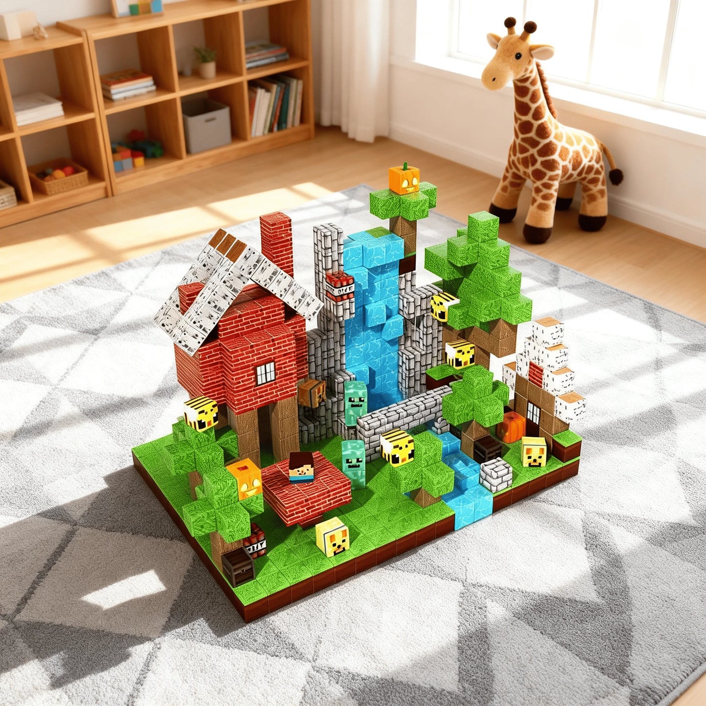 Montessori Magnetic Blocks: Home and Forest montessori