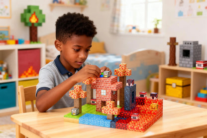 Montessori Magnetic Blocks: Maple Forest Adventure montessori