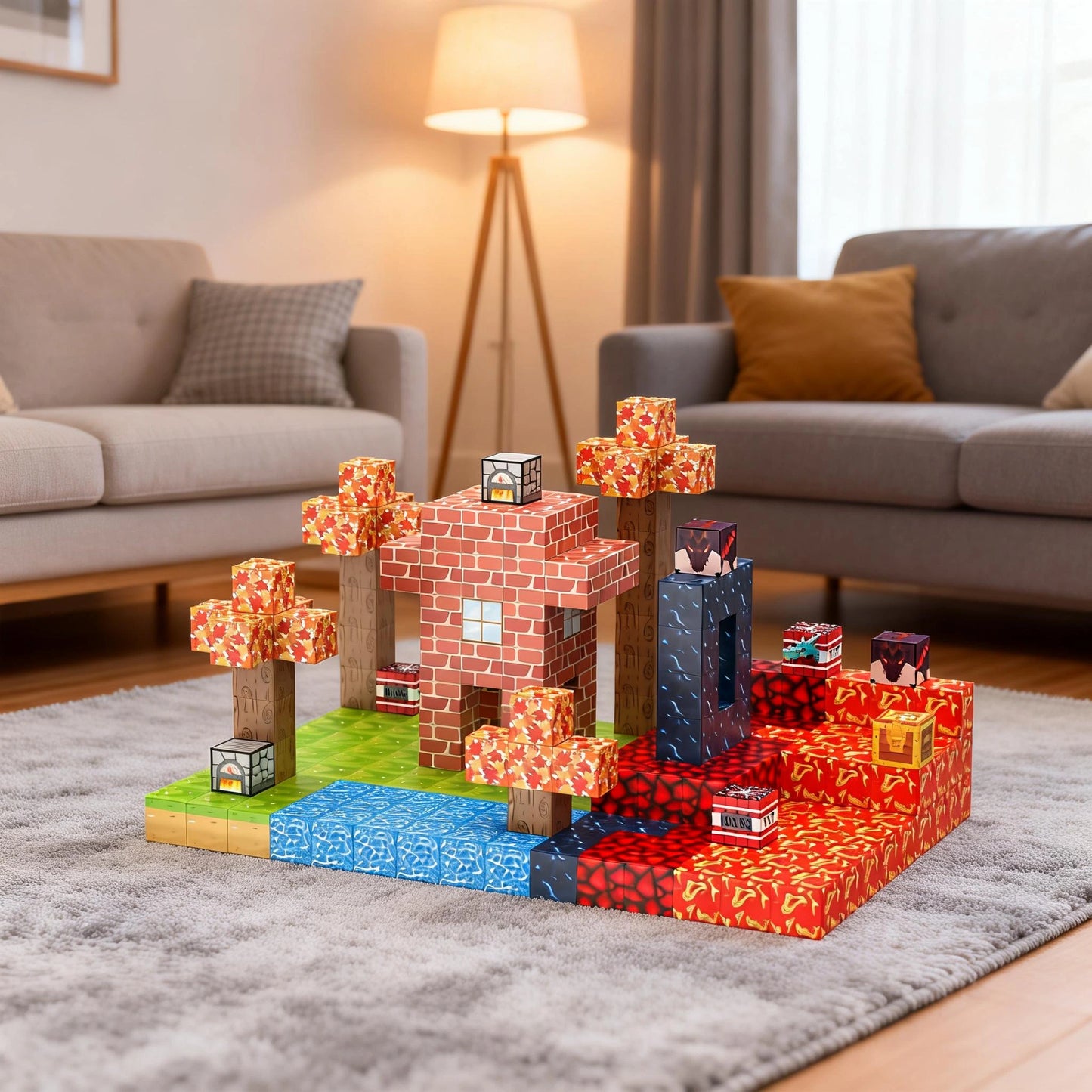 Montessori Magnetic Blocks: Maple Forest Adventure montessori