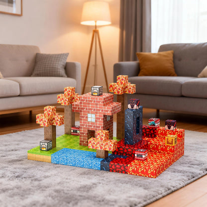 Montessori Magnetic Blocks: Maple Forest Adventure montessori