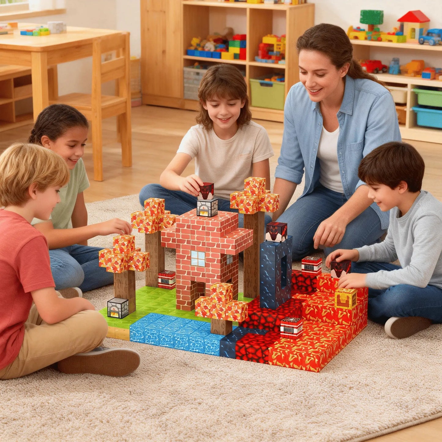 Montessori Magnetic Blocks: Maple Forest Adventure montessori