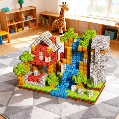 Montessori Magnetic Blocks:Mountain stream montessori