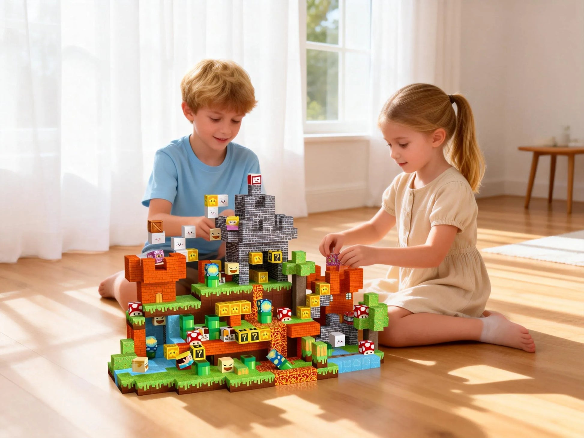 Montessori Magnetic Blocks:Adventure on Mushroom Island montessori