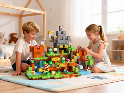 Montessori Magnetic Blocks:Adventure on Mushroom Island montessori