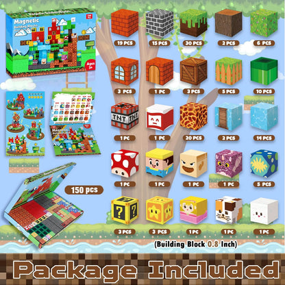 Montessori Magnetic Blocks:Adventure on Mushroom Island montessori