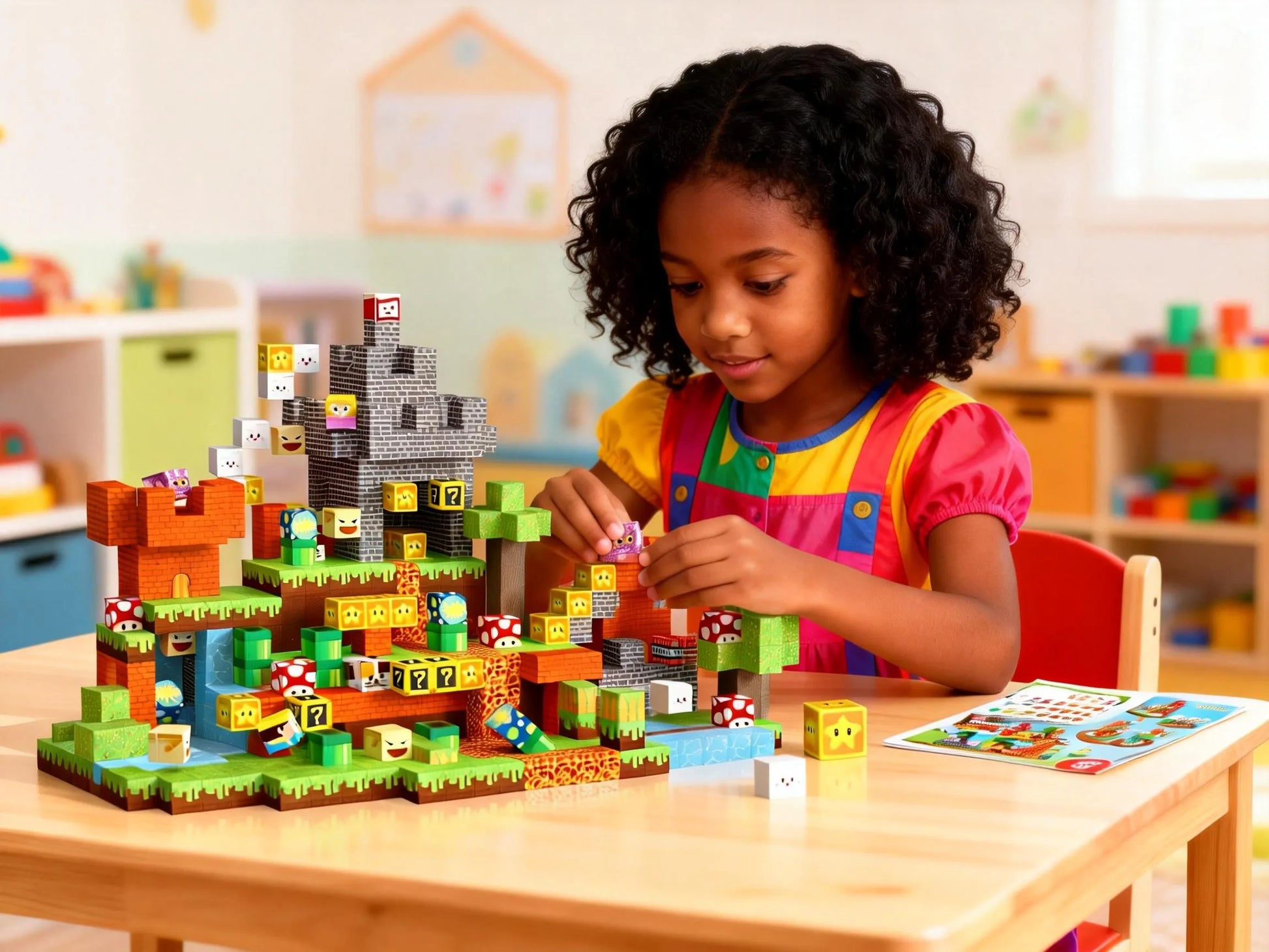 Montessori Magnetic Blocks:Adventure on Mushroom Island montessori