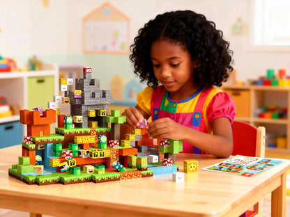 Montessori Magnetic Blocks:Adventure on Mushroom Island montessori