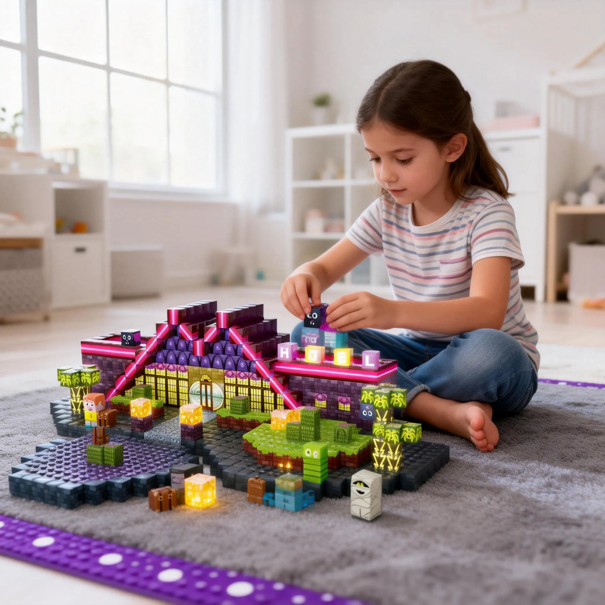 Montessori Magnetic Blocks:Hotel Elves montessori