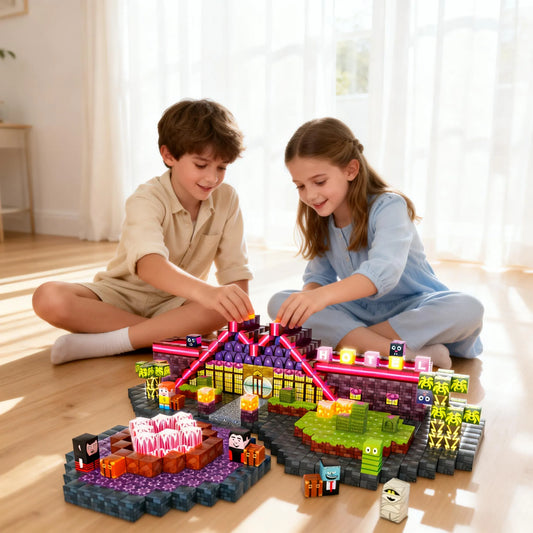 Montessori Magnetic Blocks:Hotel Elves montessori