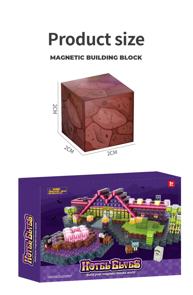 Montessori Magnetic Blocks:Hotel Elves montessori