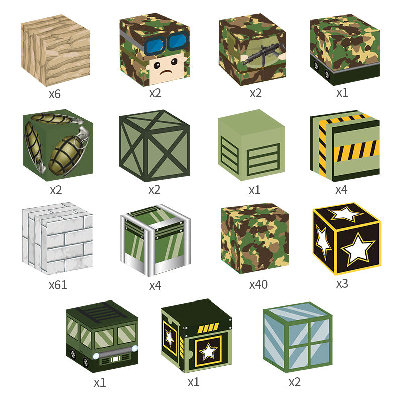 Kids building military forts with magnetic open ended blocks – top STEM toys for 3 year olds