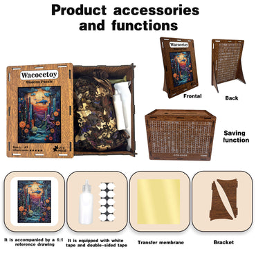 274-piece ocean-themed wooden puzzle showing vibrant underwater scene