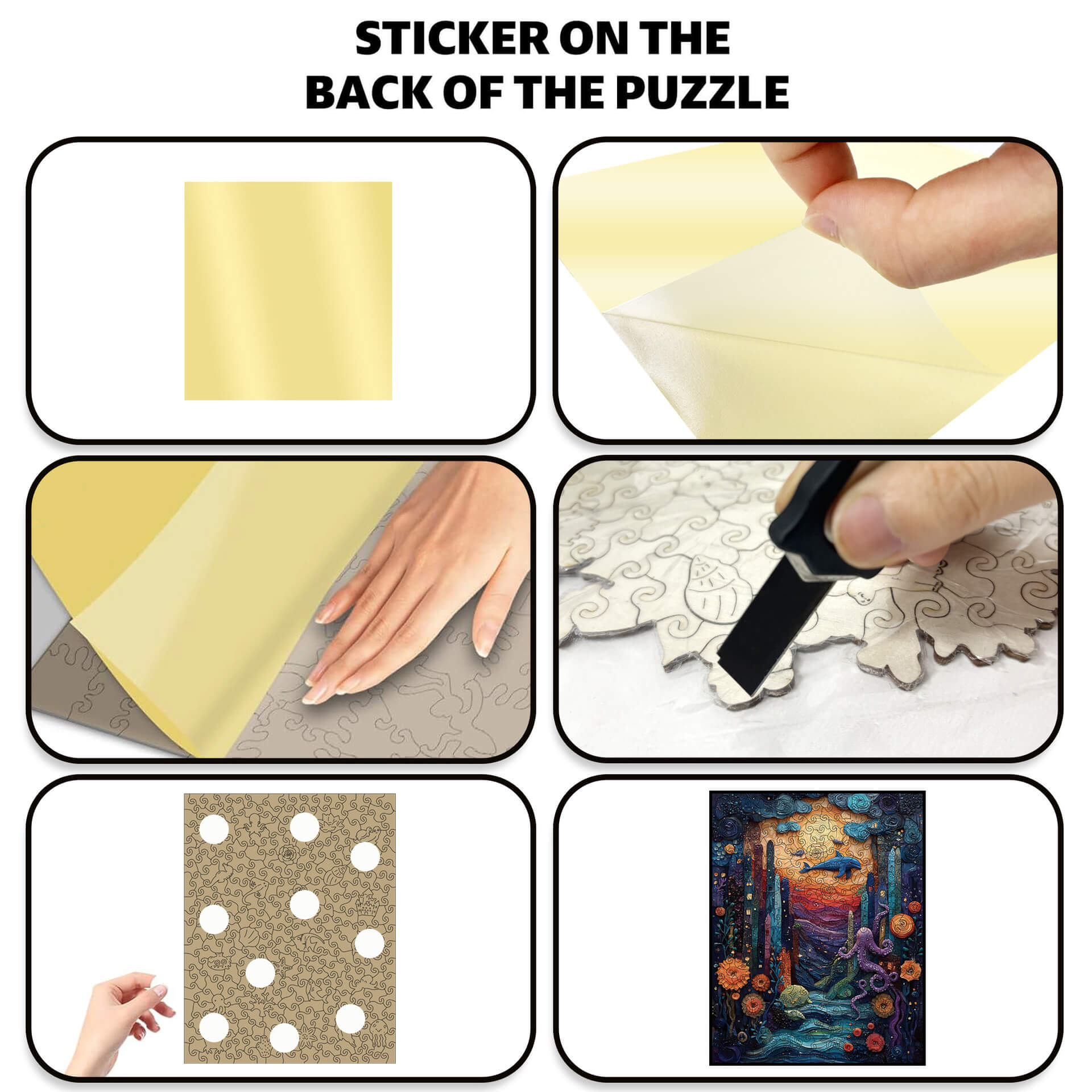 274-piece ocean-themed wooden puzzle showing vibrant underwater scene