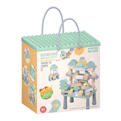Große Bauklötze STEM-Spielset für Kinder mit Tischbasis