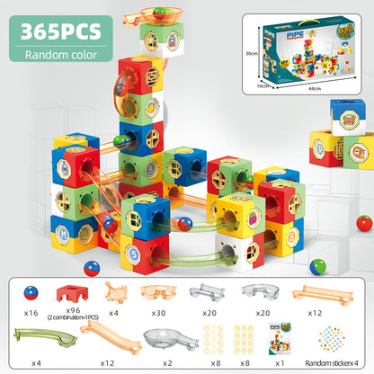 Magnetisches Kugelbahn-Set für Kinder – Kreatives STEM-Bauspielzeug Montessori