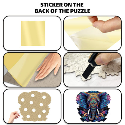 Elephant Wooden Puzzle & Money Bank | Montessori Educational Gift montessori