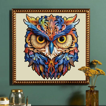 Owl wooden puzzle for kids and family fun, safe and durable educational toy