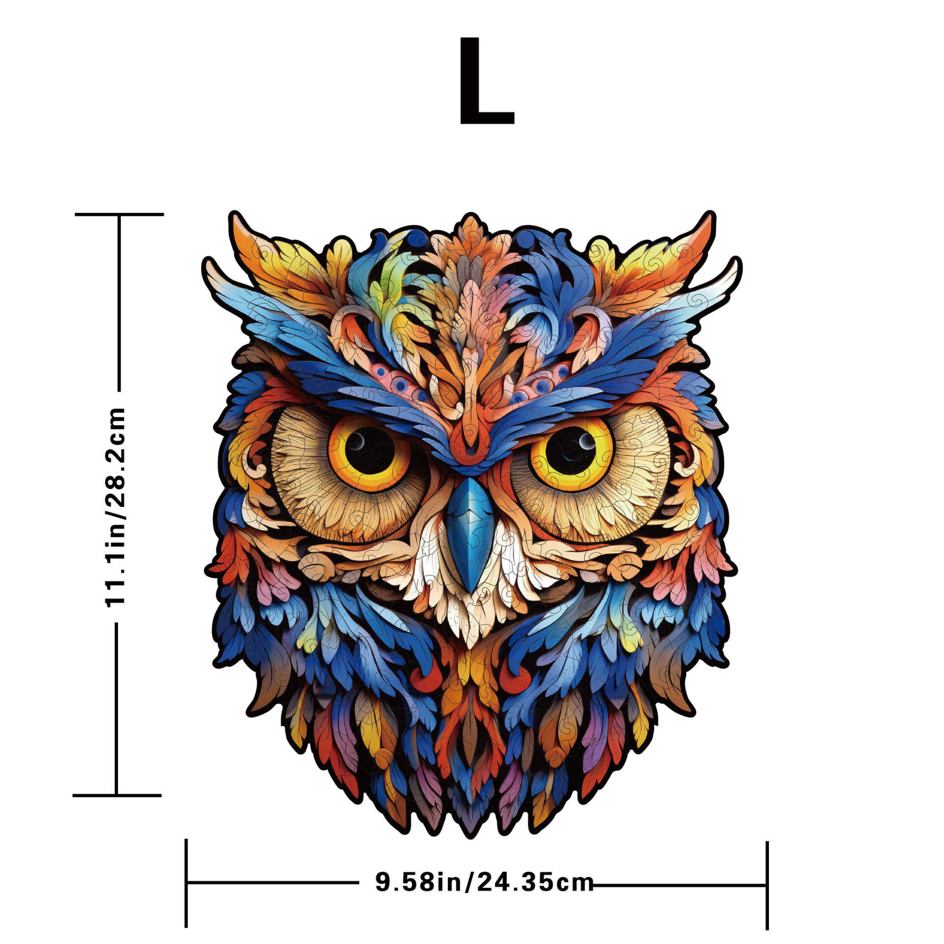 Owl wooden puzzle for kids and family fun, safe and durable educational toy