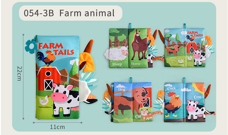 Montessori Sensory Book : Animal Tails montessori