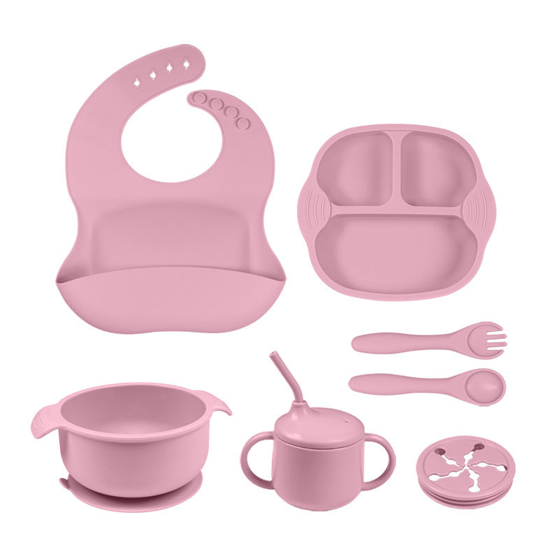 Montessori Bite Set:Baby Silicone Dinner Plate montessori