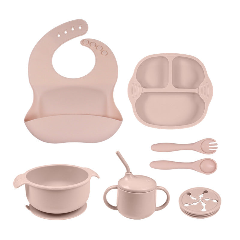 Montessori Bite Set:Baby Silicone Dinner Plate montessori